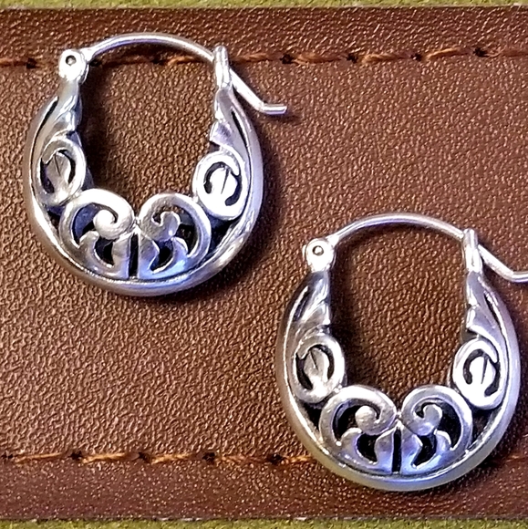 Silpada Sterling Silver Filigree Earrings - Picture 8 of 11